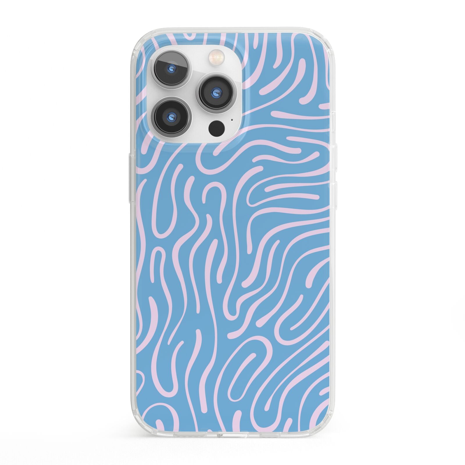 Abstract Ocean Pattern iPhone 13 Pro Clear Bumper Case