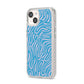 Abstract Ocean Pattern iPhone 14 Clear Tough Case Starlight Angled Image
