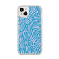 Abstract Ocean Pattern iPhone 14 Plus Clear Tough Case Starlight
