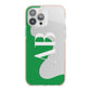 Abstract Personalised Initials iPhone 13 Pro Max TPU Impact Case with Pink Edges