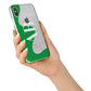 Abstract Personalised Initials iPhone X Bumper Case on Silver iPhone Alternative Image 2