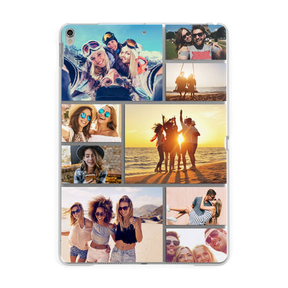 Abstract Photo Collage Upload Apple iPad Silver Case