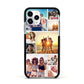 Abstract Photo Collage Upload Apple iPhone 11 Pro in Silver with Black Impact Case
