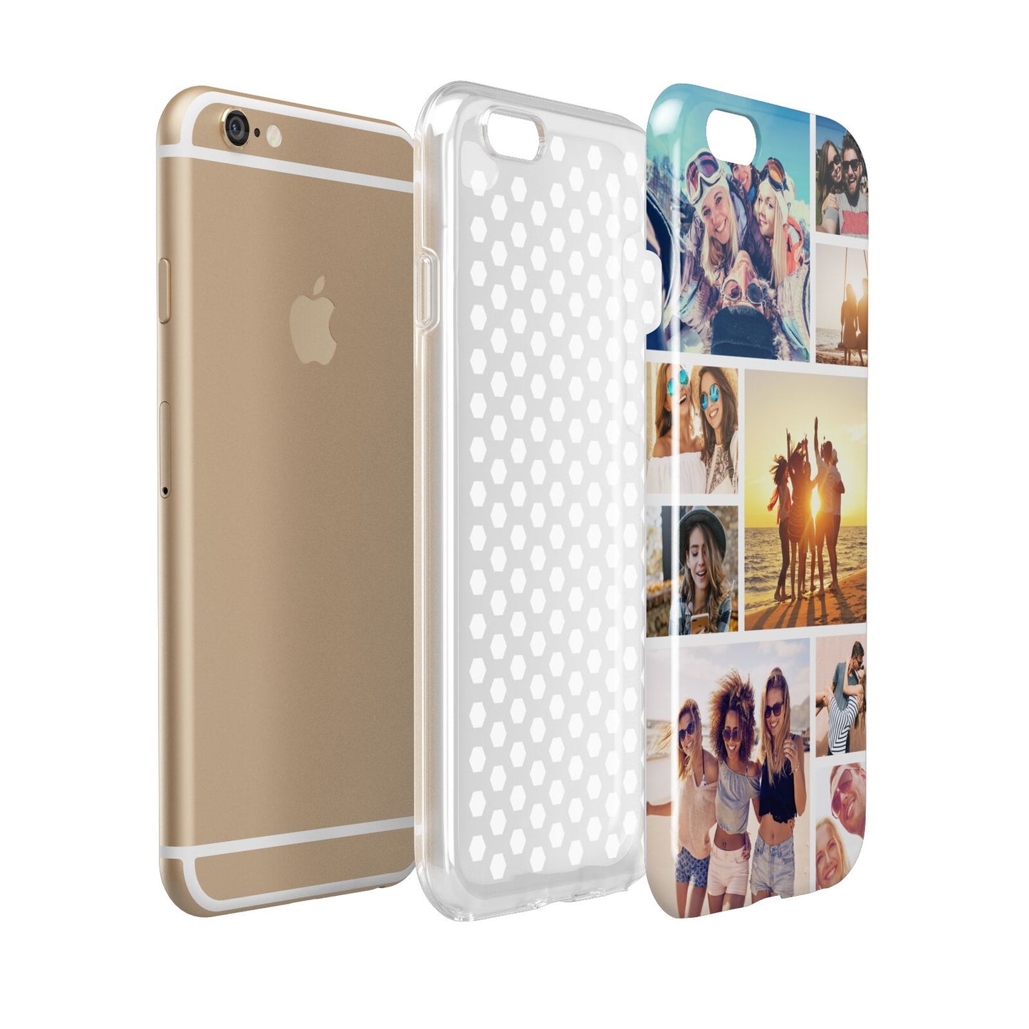 Abstract Photo Collage Upload Apple iPhone 6 3D Tough Case Expanded view