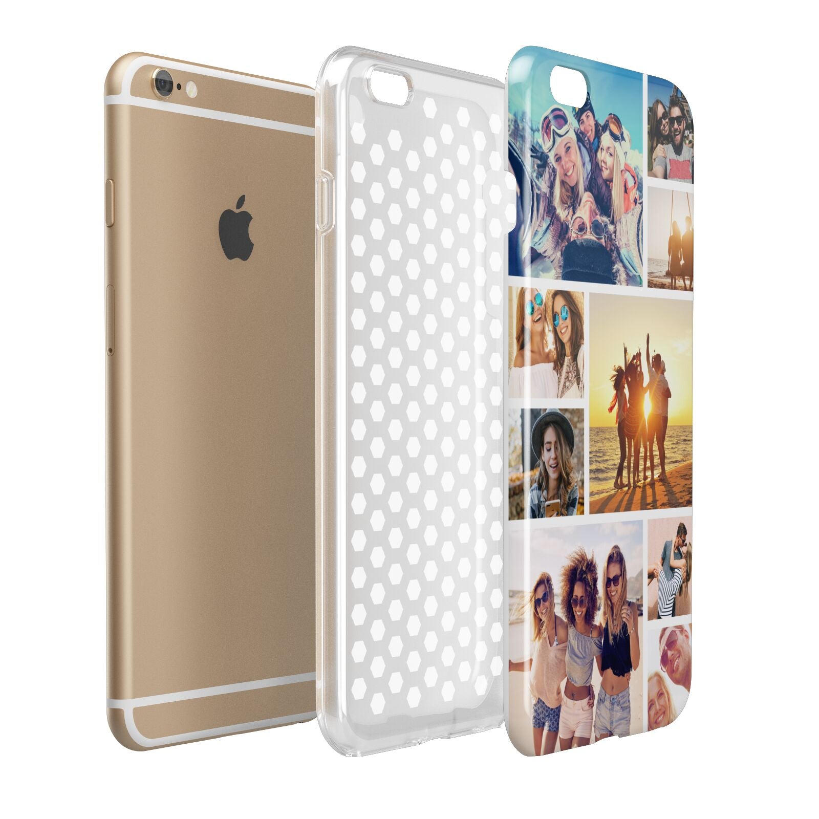 Abstract Photo Collage Upload Apple iPhone 6 Plus 3D Tough Case Expand Detail Image