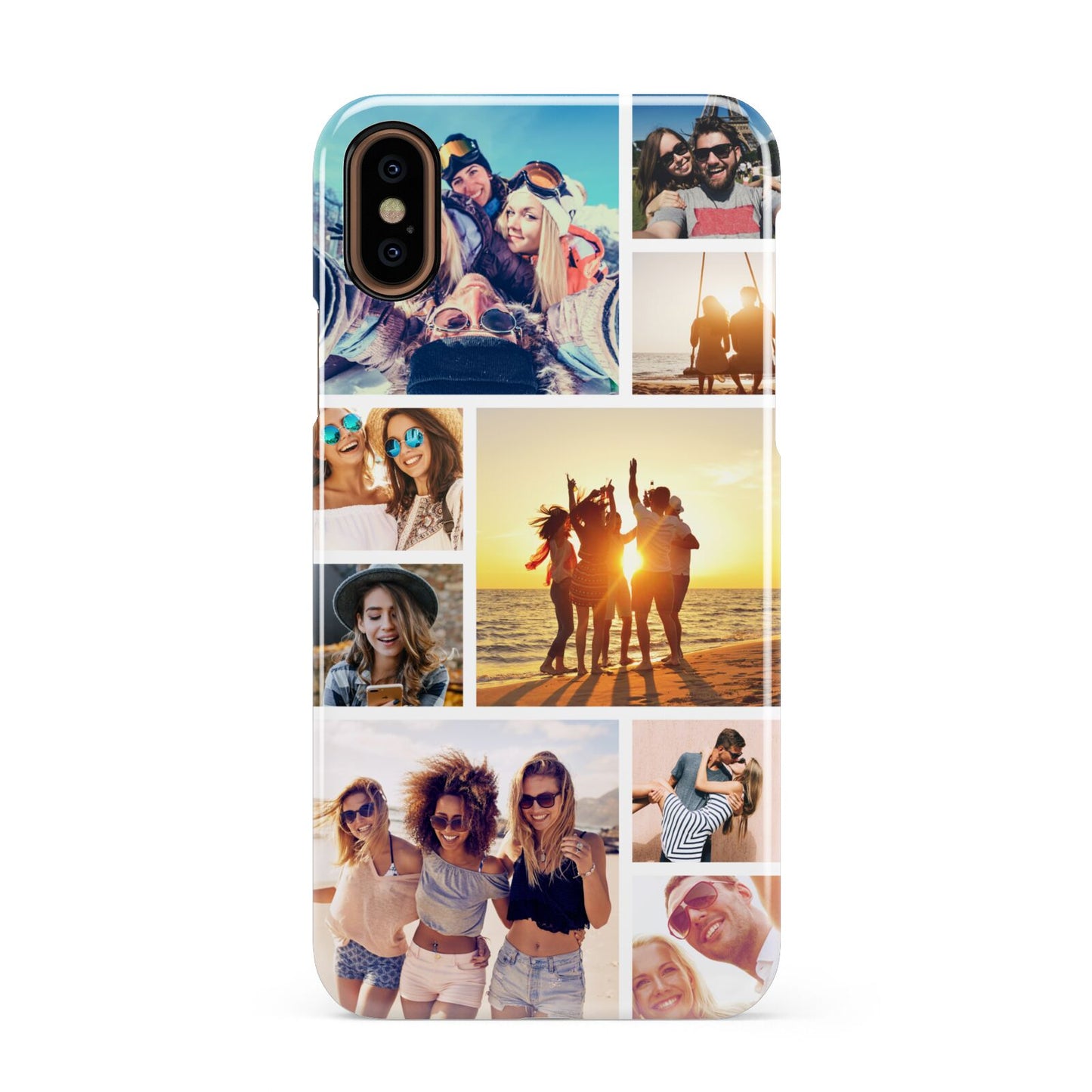 Abstract Photo Collage Upload Apple iPhone XS 3D Snap Case