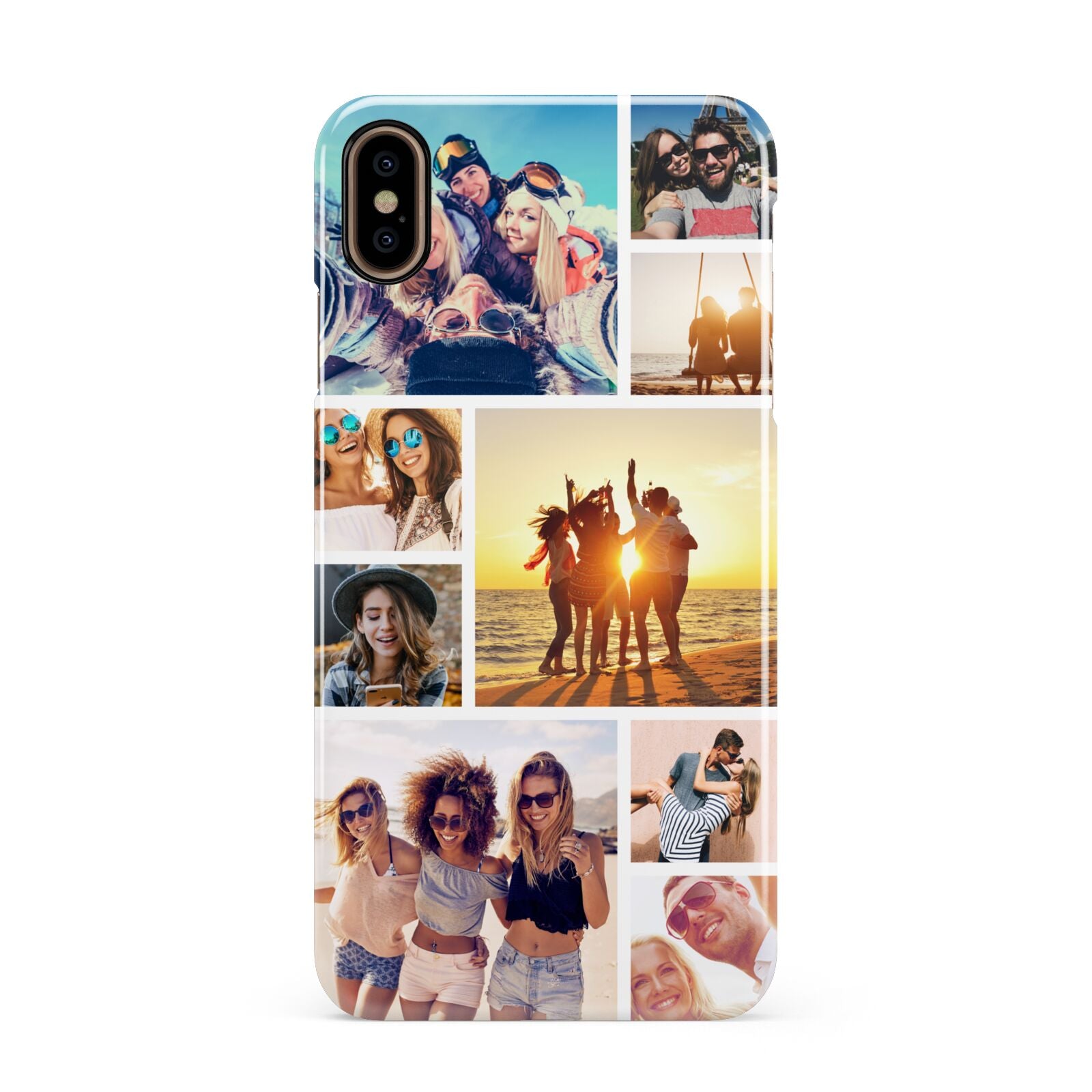 Abstract Photo Collage Upload Apple iPhone Xs Max 3D Snap Case