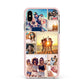 Abstract Photo Collage Upload Apple iPhone Xs Max Impact Case Pink Edge on Gold Phone