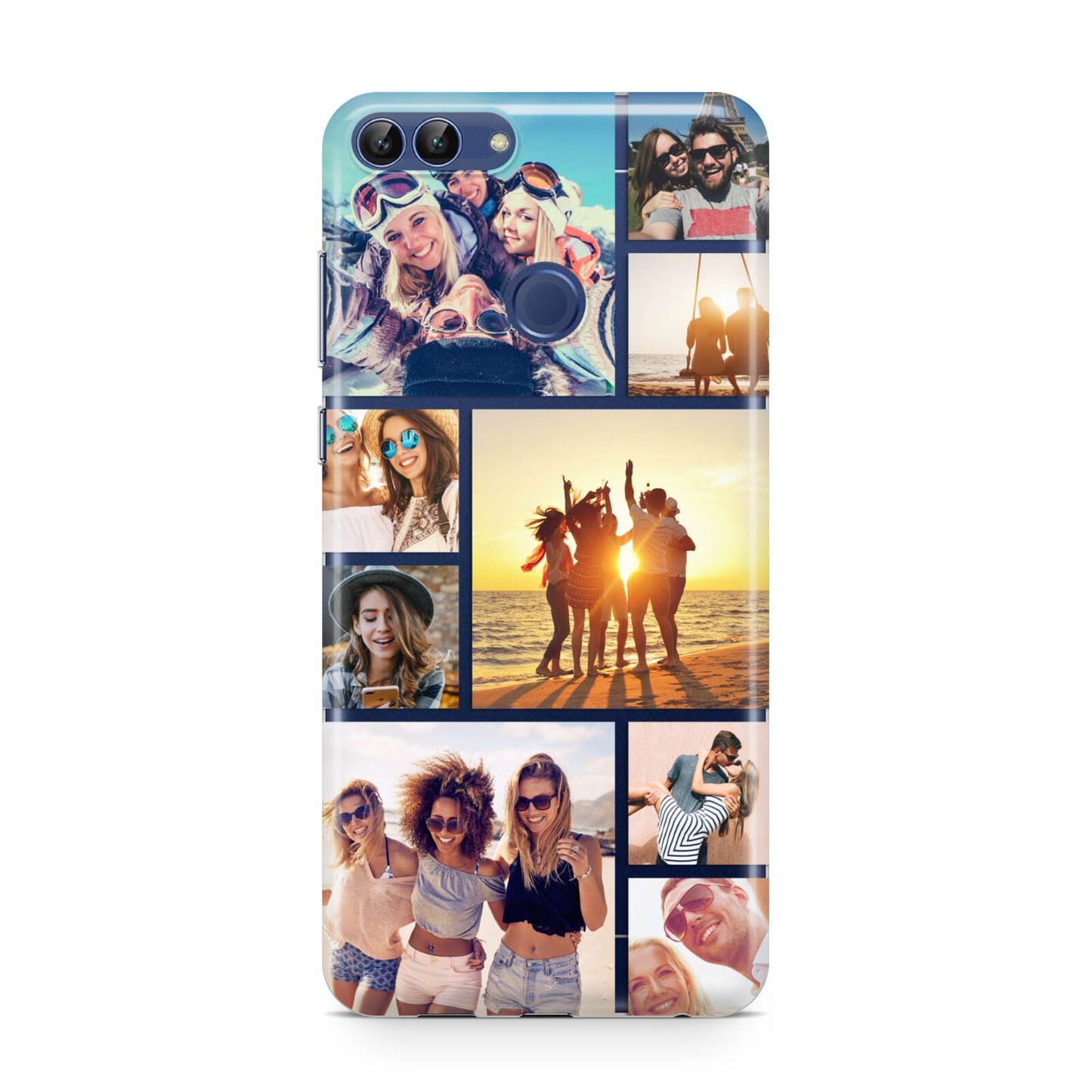 Abstract Photo Collage Upload Huawei P Smart Case