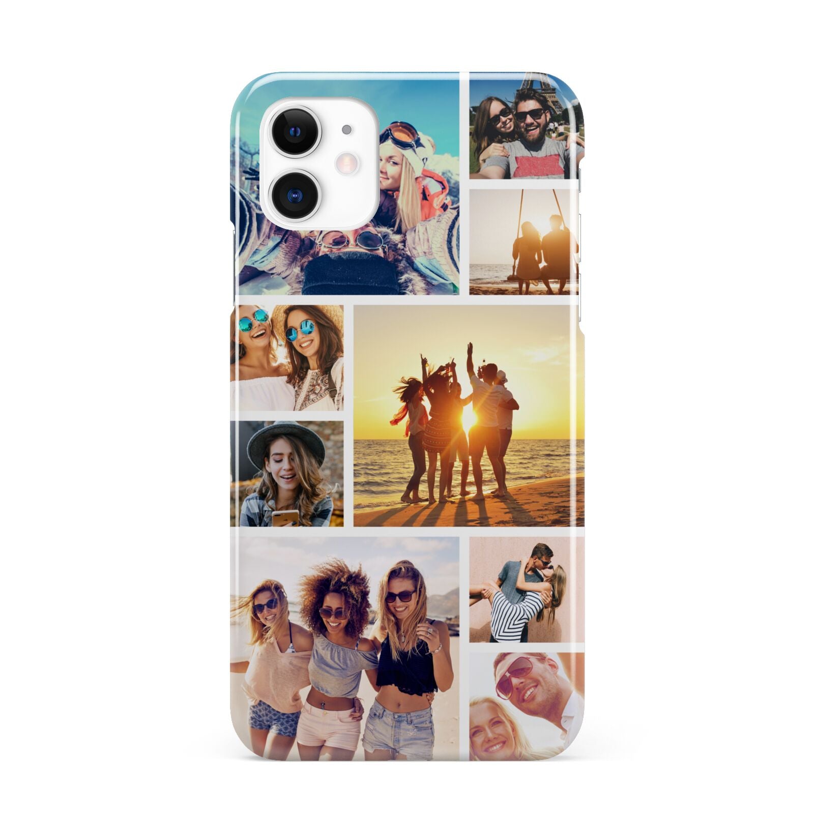 Abstract Photo Collage Upload iPhone 11 3D Snap Case