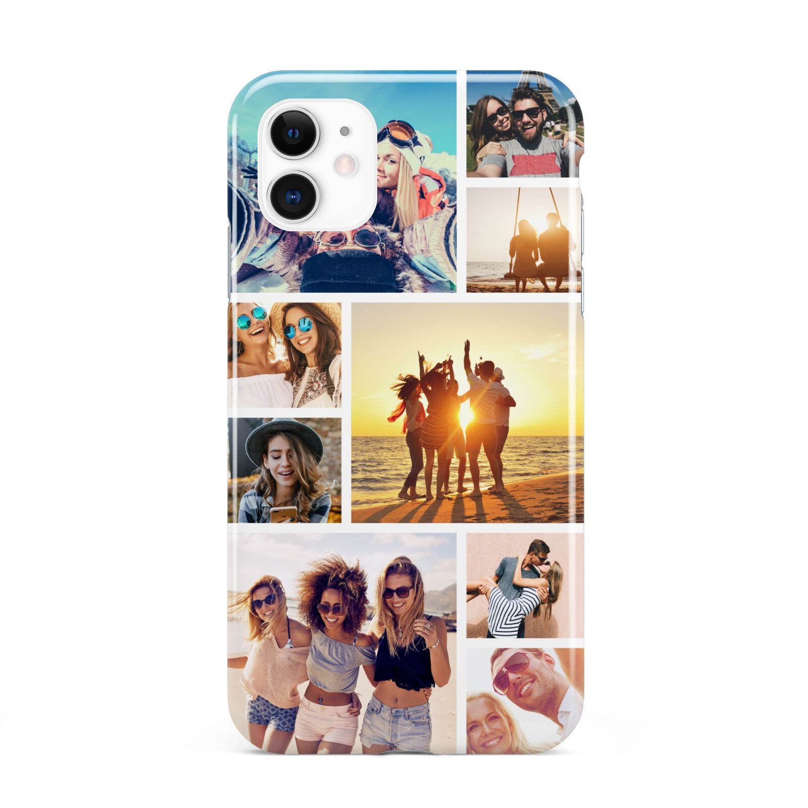 Abstract Photo Collage Upload iPhone 11 3D Tough Case