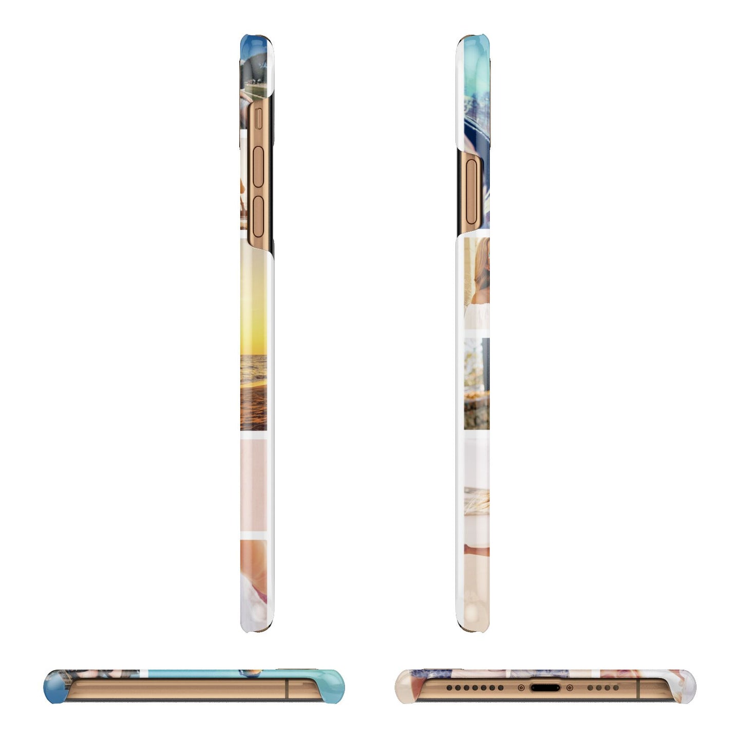 Abstract Photo Collage Upload iPhone 11 Pro Max 3D Snap Case Angle Images