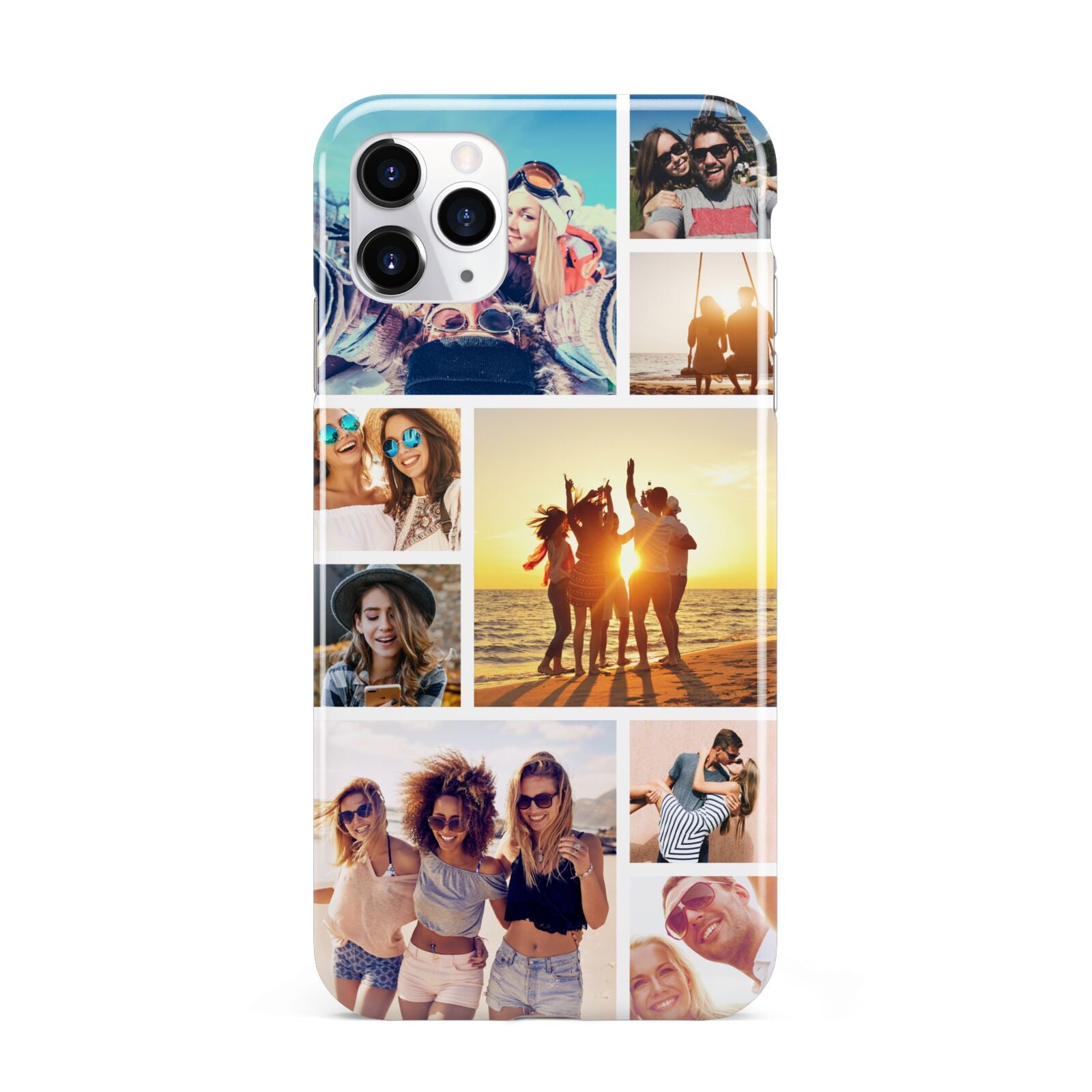 Abstract Photo Collage Upload iPhone 11 Pro Max 3D Tough Case