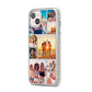 Abstract Photo Collage Upload iPhone 14 Plus Glitter Tough Case Starlight Angled Image