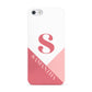 Abstract Pink Initial with Name Apple iPhone 5 Case