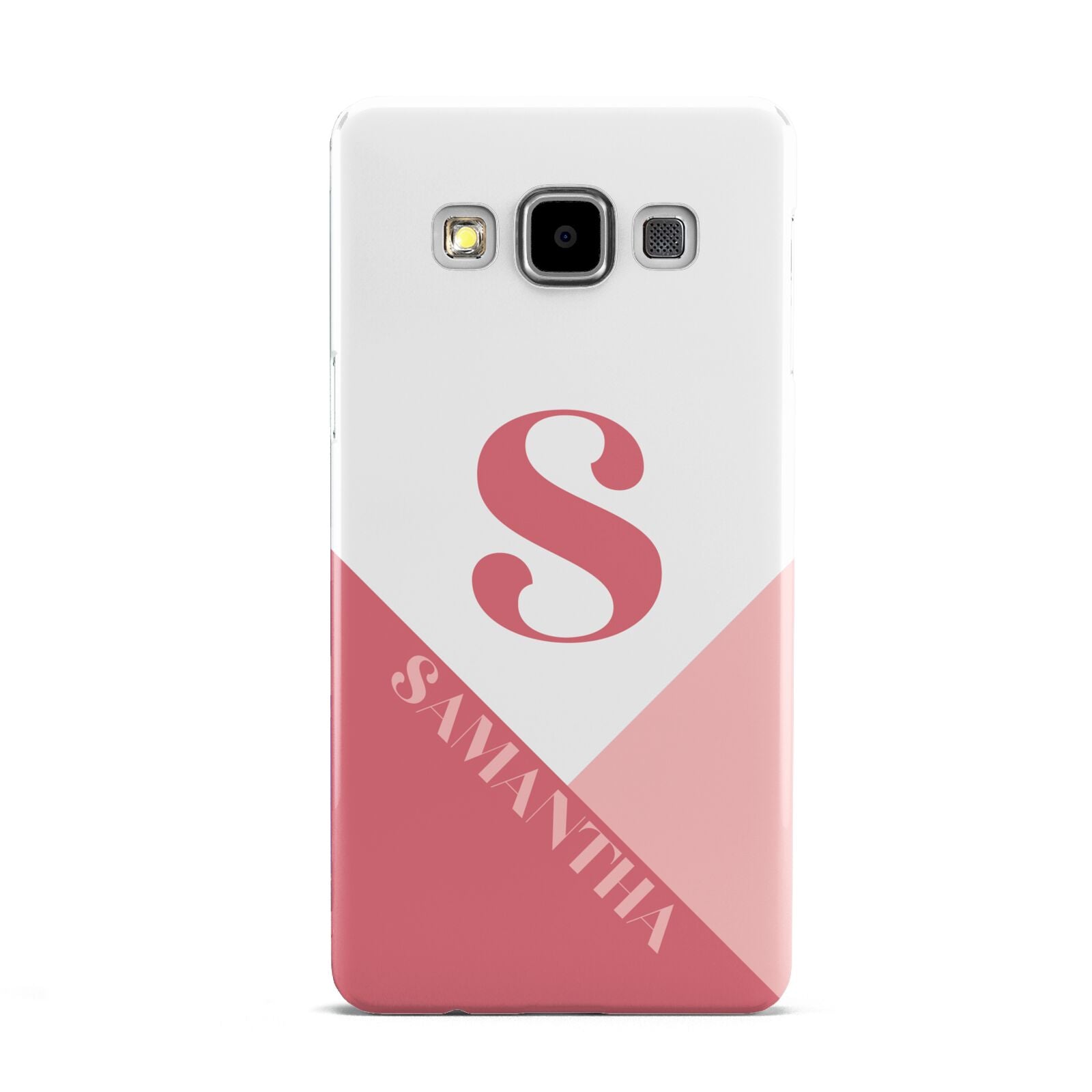 Abstract Pink Initial with Name Samsung Galaxy A5 Case