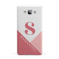 Abstract Pink Initial with Name Samsung Galaxy A7 2015 Case