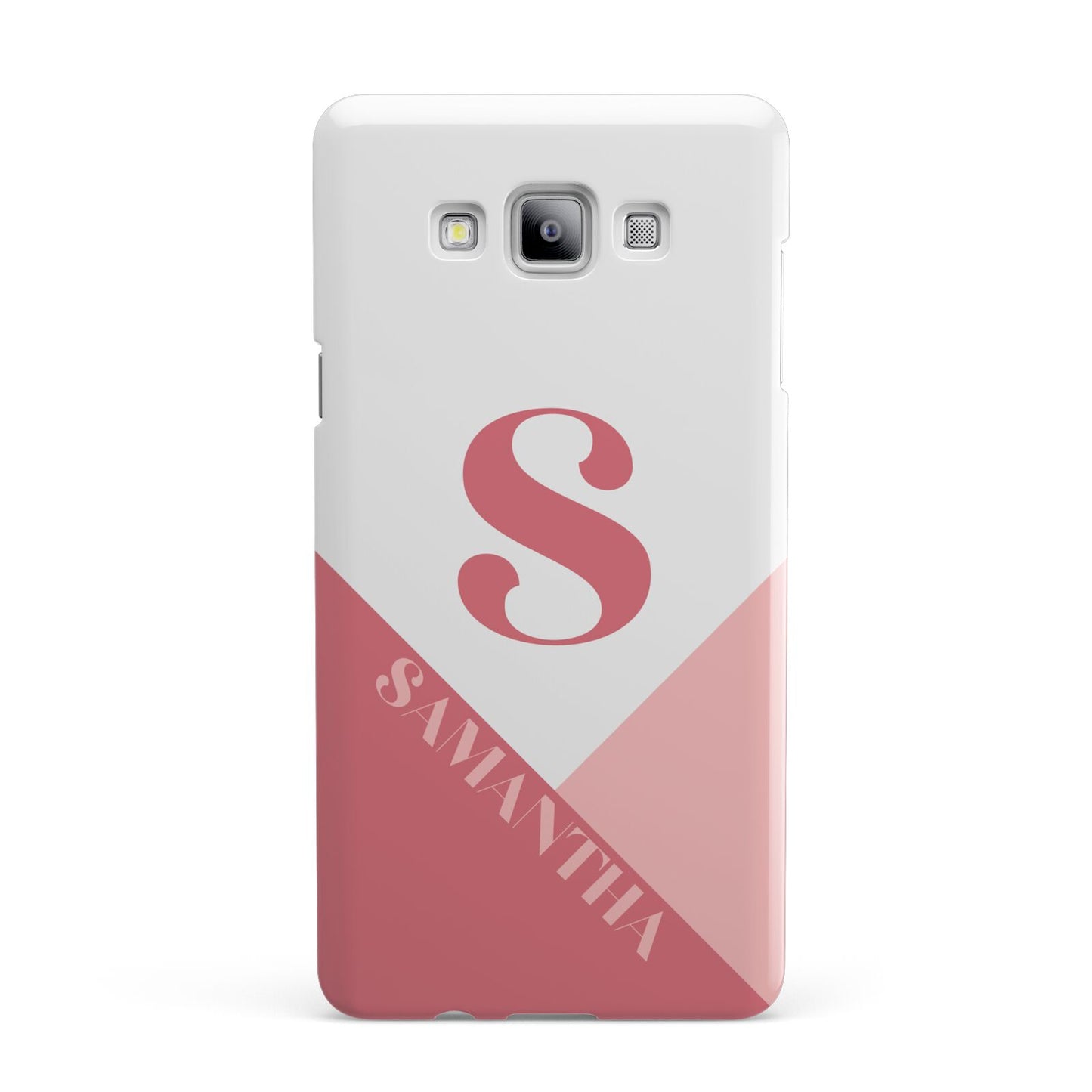 Abstract Pink Initial with Name Samsung Galaxy A7 2015 Case