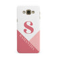 Abstract Pink Initial with Name Samsung Galaxy A8 Case