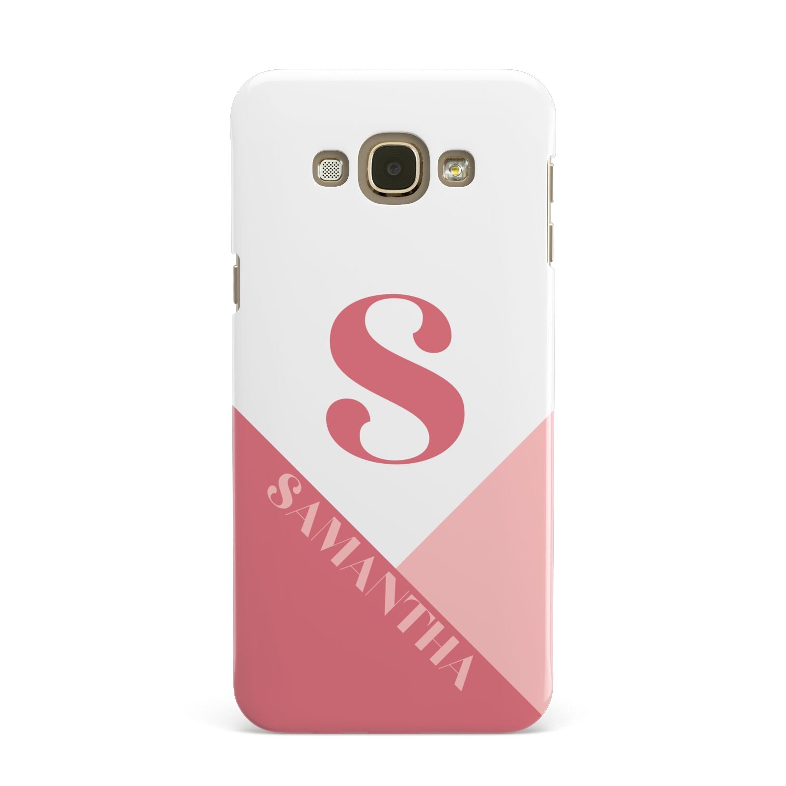Abstract Pink Initial with Name Samsung Galaxy A8 Case
