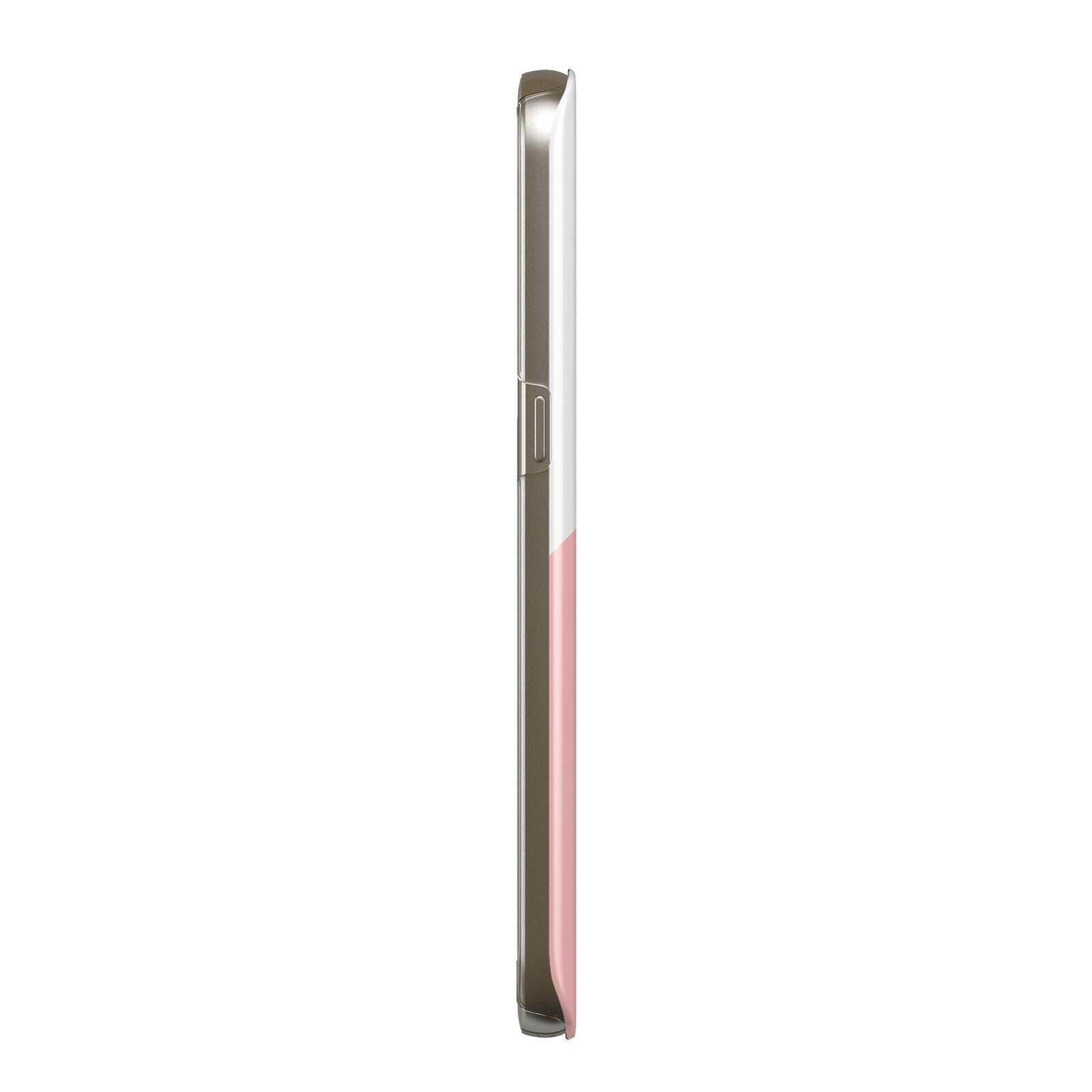 Abstract Pink Initial with Name Samsung Galaxy Case Side View