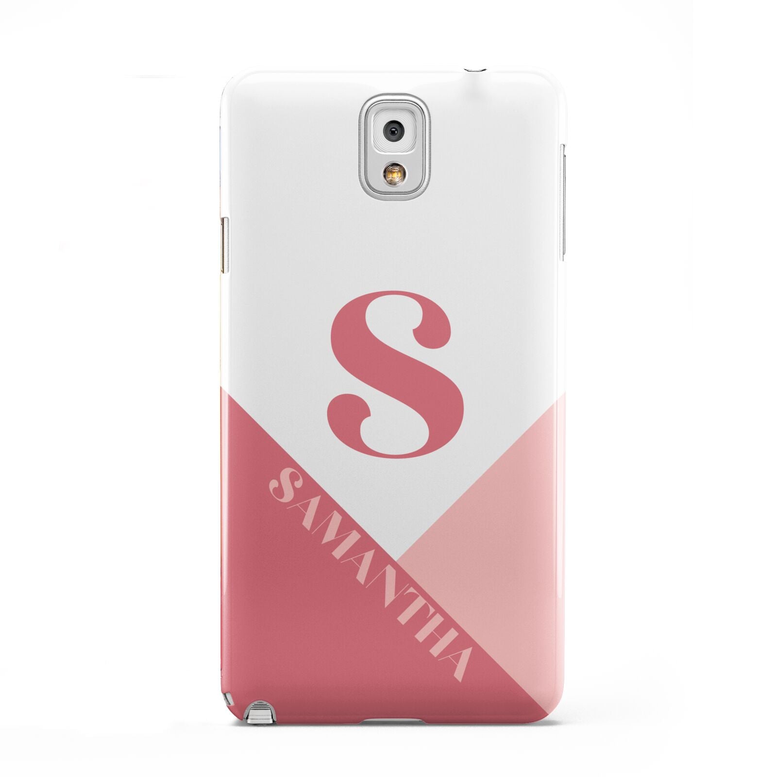 Abstract Pink Initial with Name Samsung Galaxy Note 3 Case