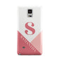 Abstract Pink Initial with Name Samsung Galaxy Note 4 Case