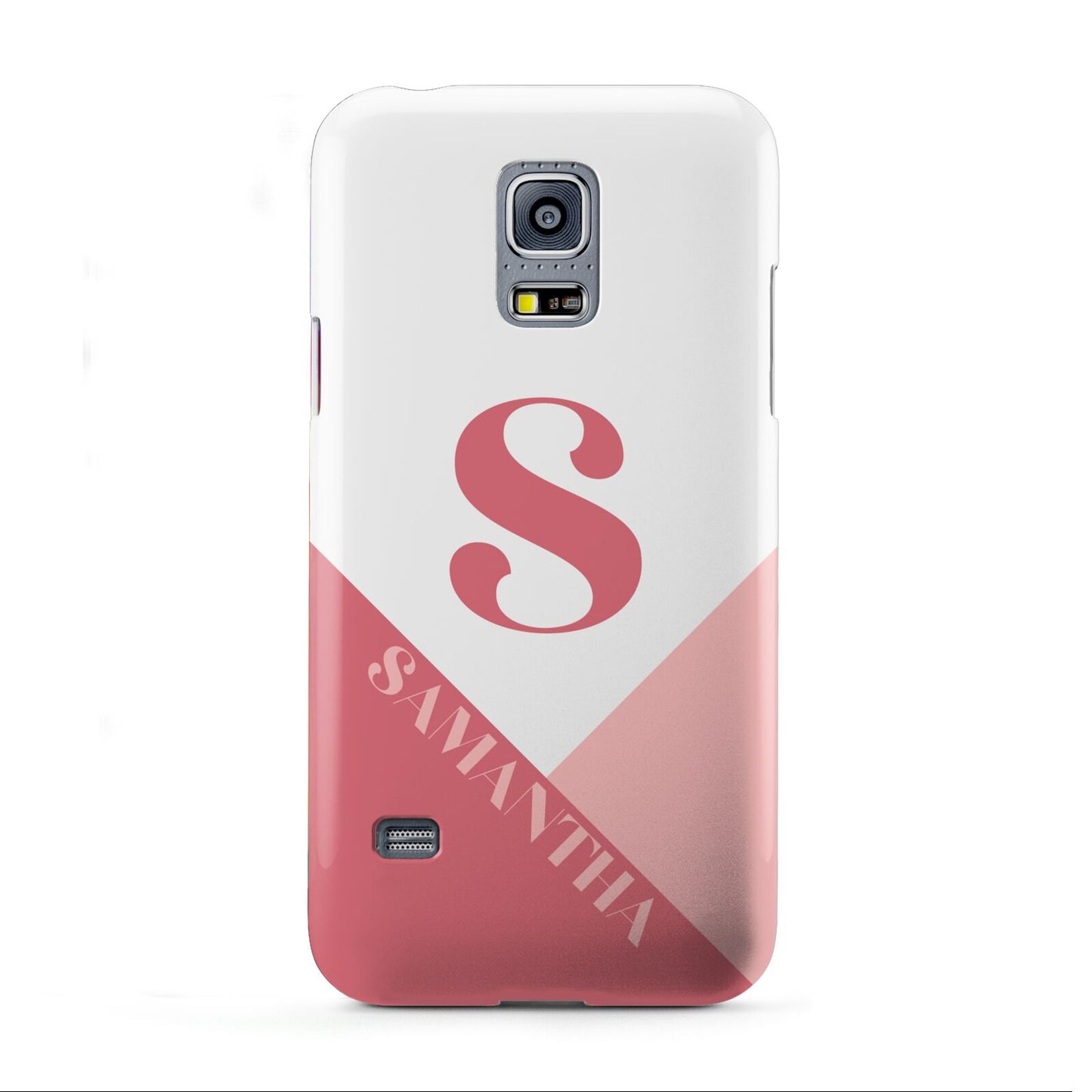 Abstract Pink Initial with Name Samsung Galaxy S5 Mini Case