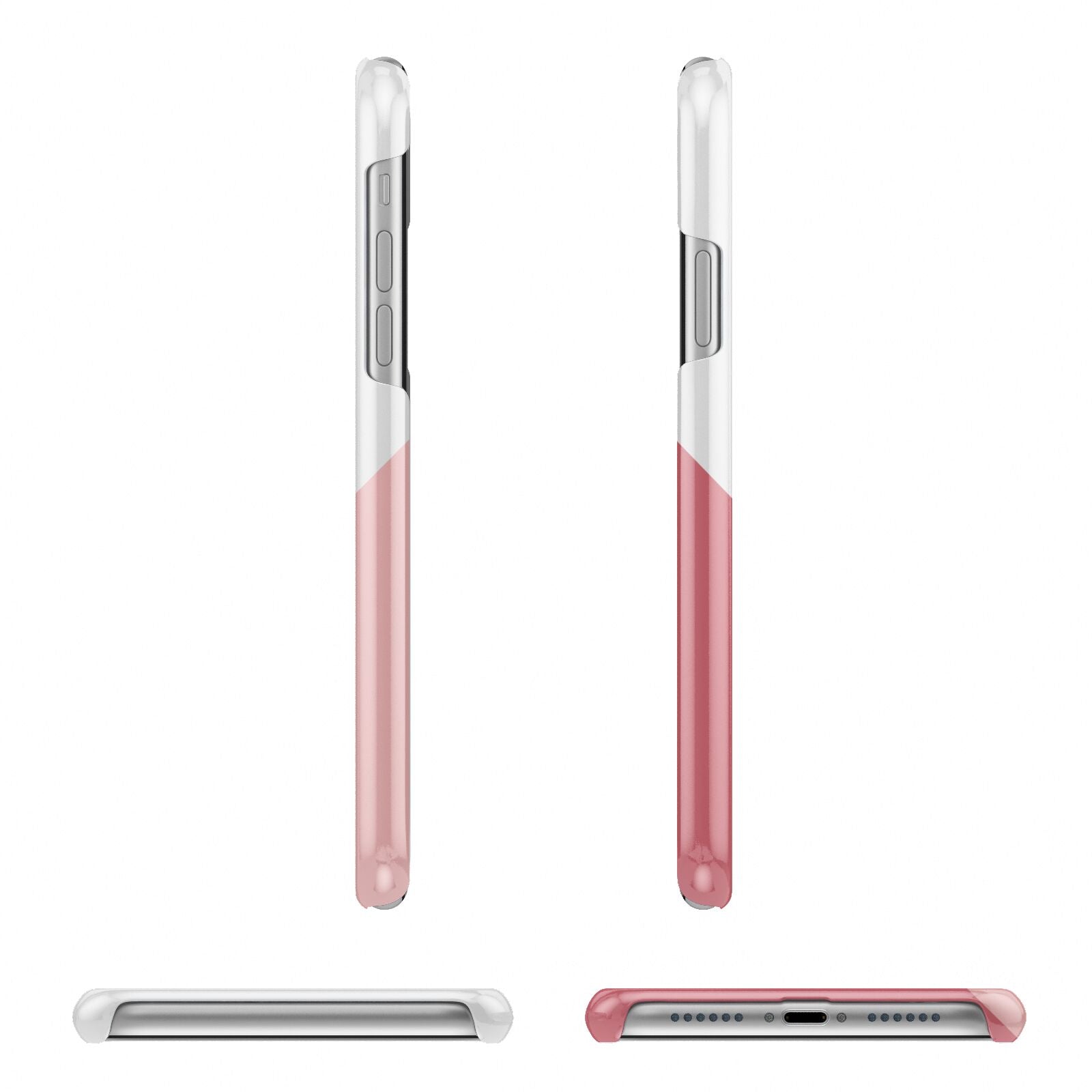 Abstract Pink Initial with Name iPhone 11 Pro 3D Snap Case Angle Images