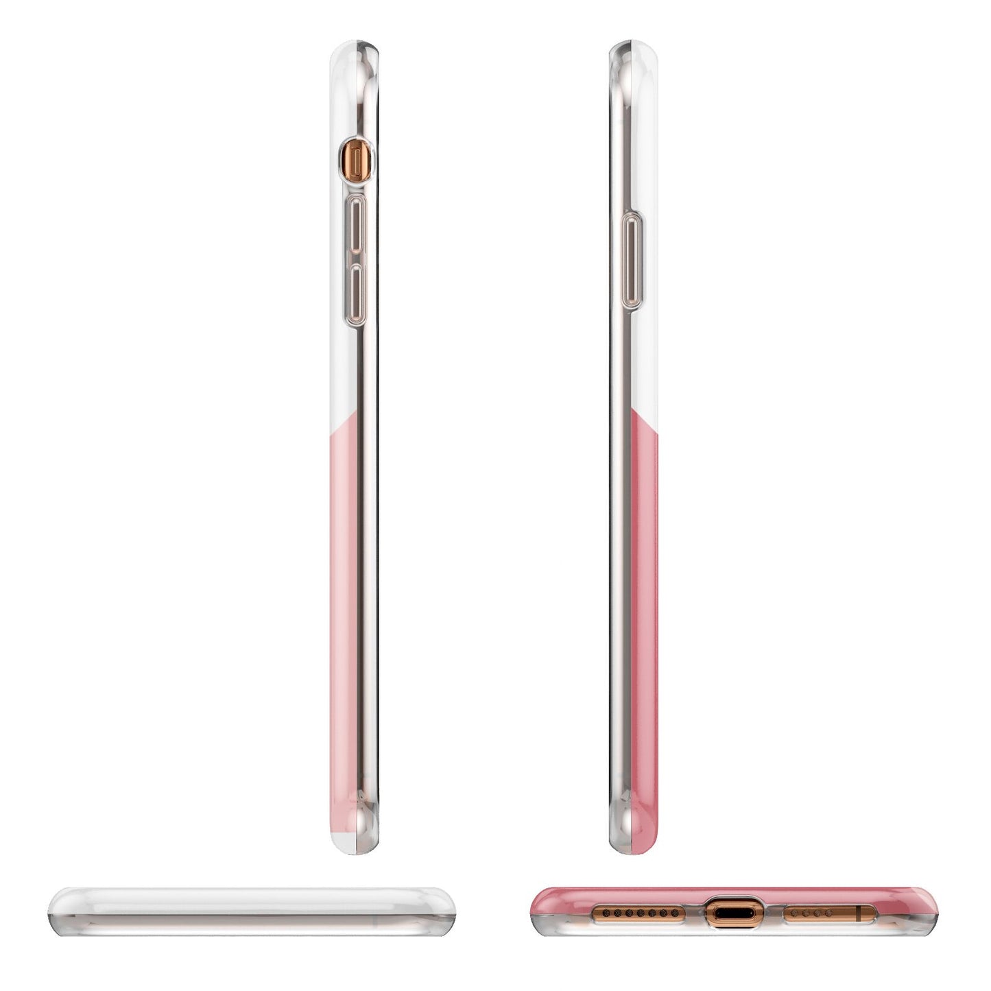 Abstract Pink Initial with Name iPhone 11 Pro Max 3D Tough Case Angle Images