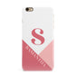Abstract Pink Initial with Name iPhone 6 Plus 3D Snap Case on Gold Phone