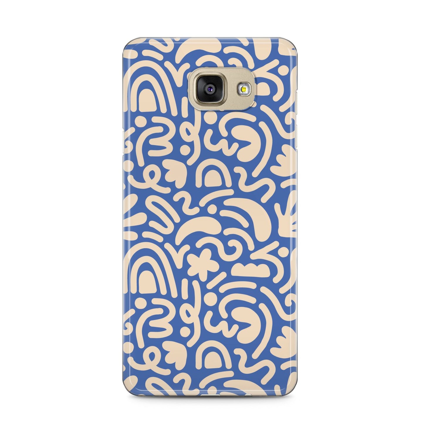 Abstract Samsung Galaxy A5 2016 Case on gold phone