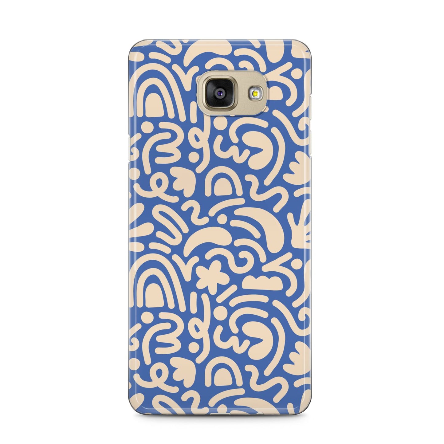 Abstract Samsung Galaxy A5 2016 Case on gold phone
