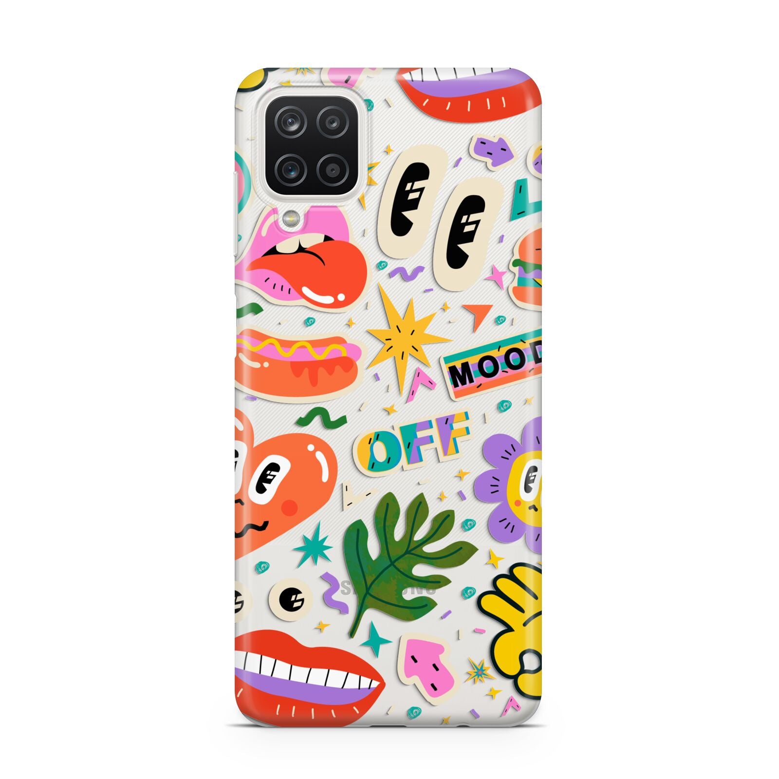 Abstract Shape Sticker Samsung A12 Case