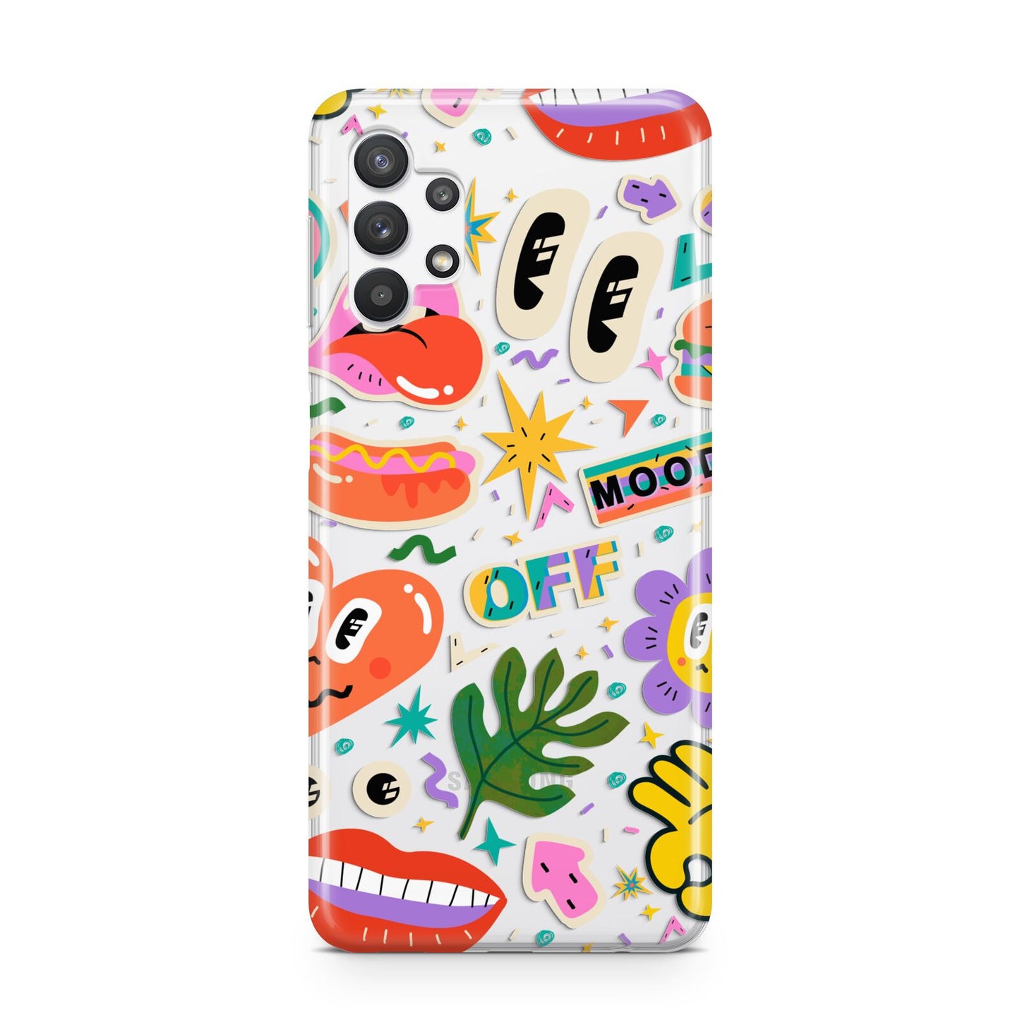 Abstract Shape Sticker Samsung A32 5G Case