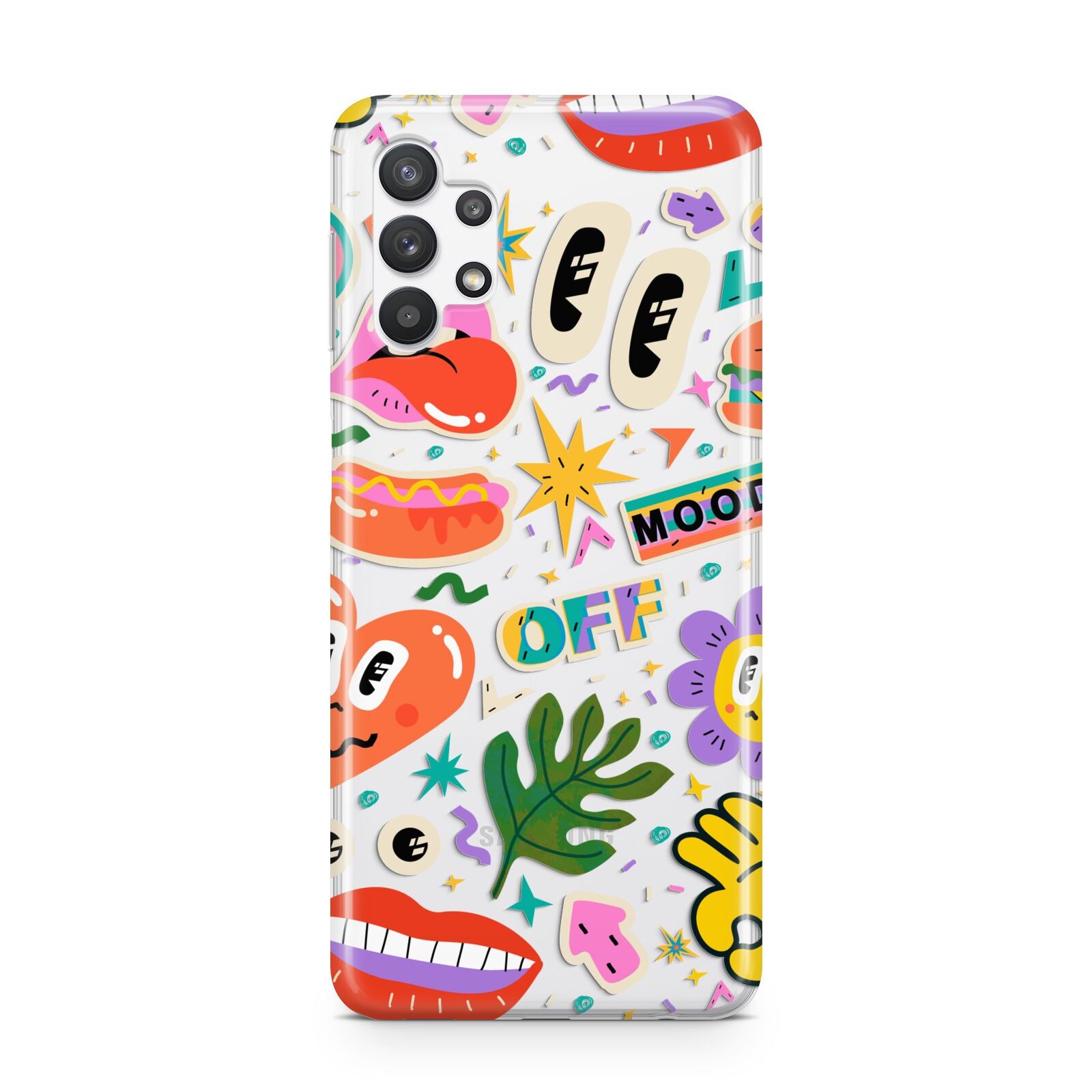 Abstract Shape Sticker Samsung A32 5G Case