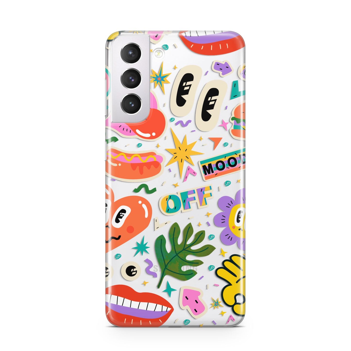 Abstract Shape Sticker Samsung S21 Case
