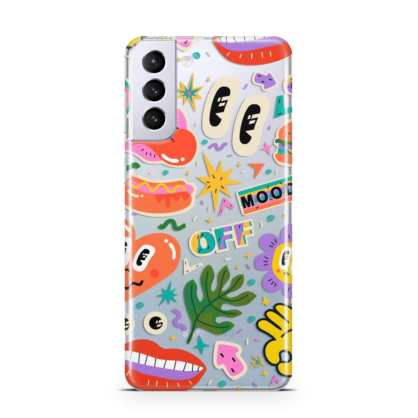 Abstract Shape Sticker Samsung S21 Plus Case