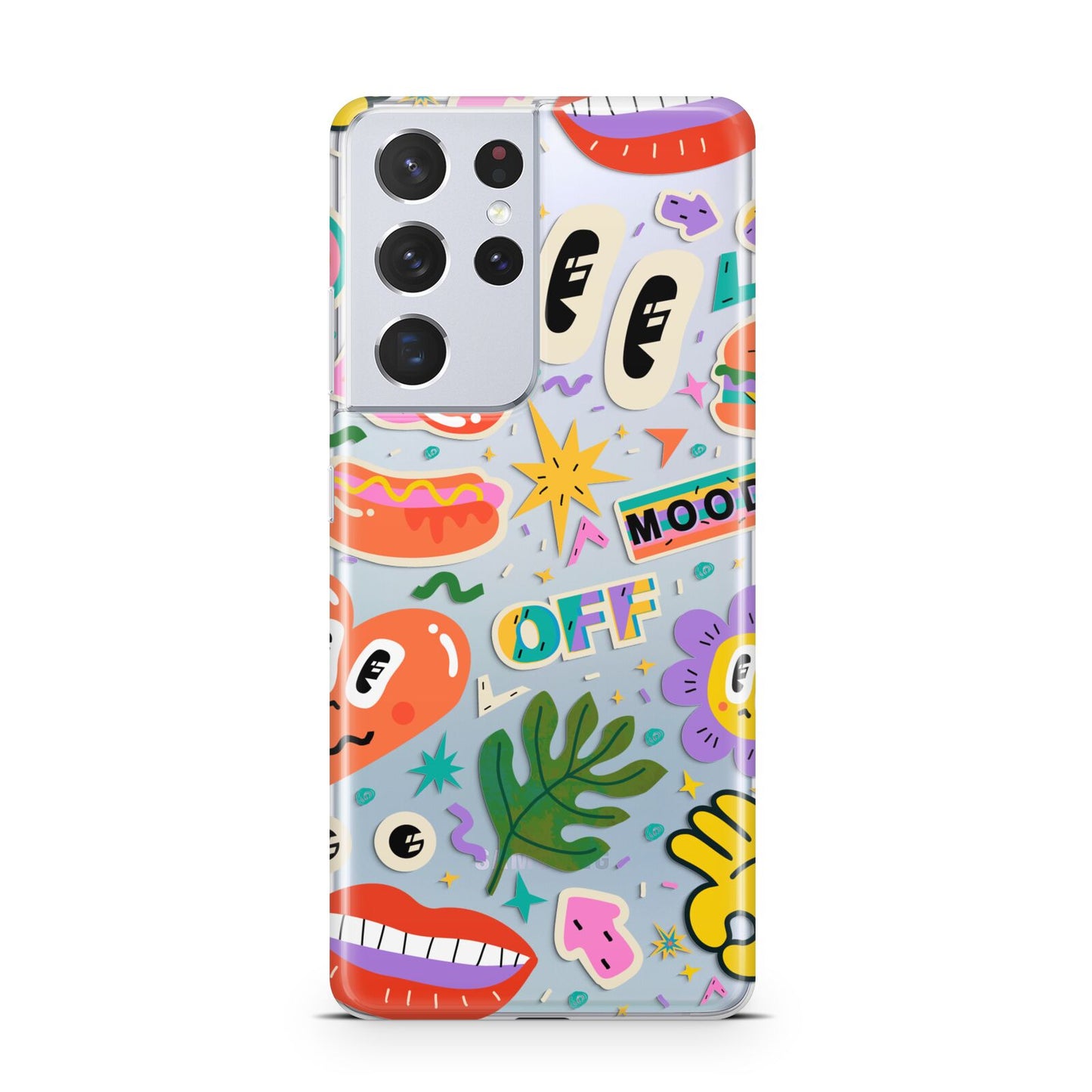 Abstract Shape Sticker Samsung S21 Ultra Case