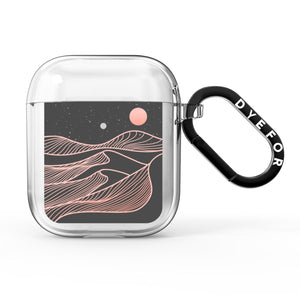 Abstract Sunset AirPods Case