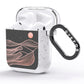 Abstract Sunset AirPods Glitter Case Side Image