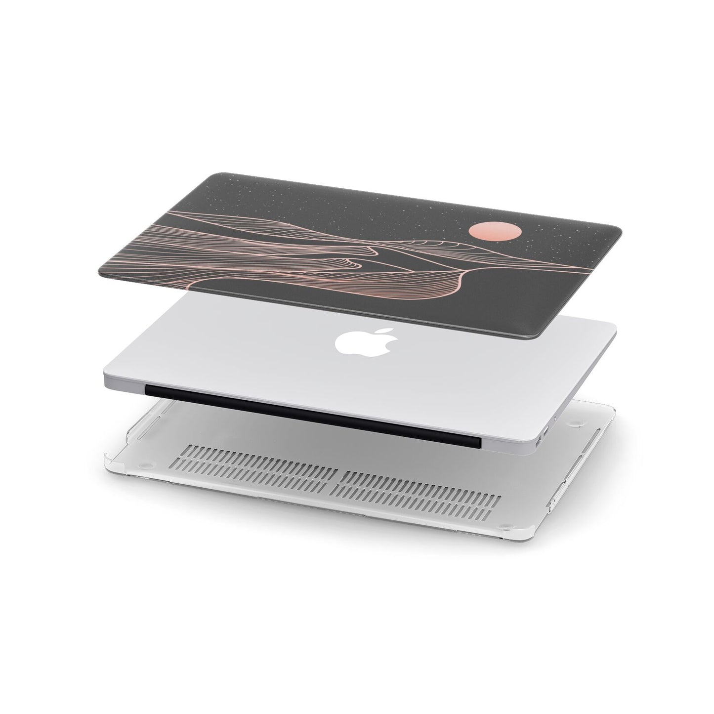 Abstract Sunset Apple MacBook Case in Detail