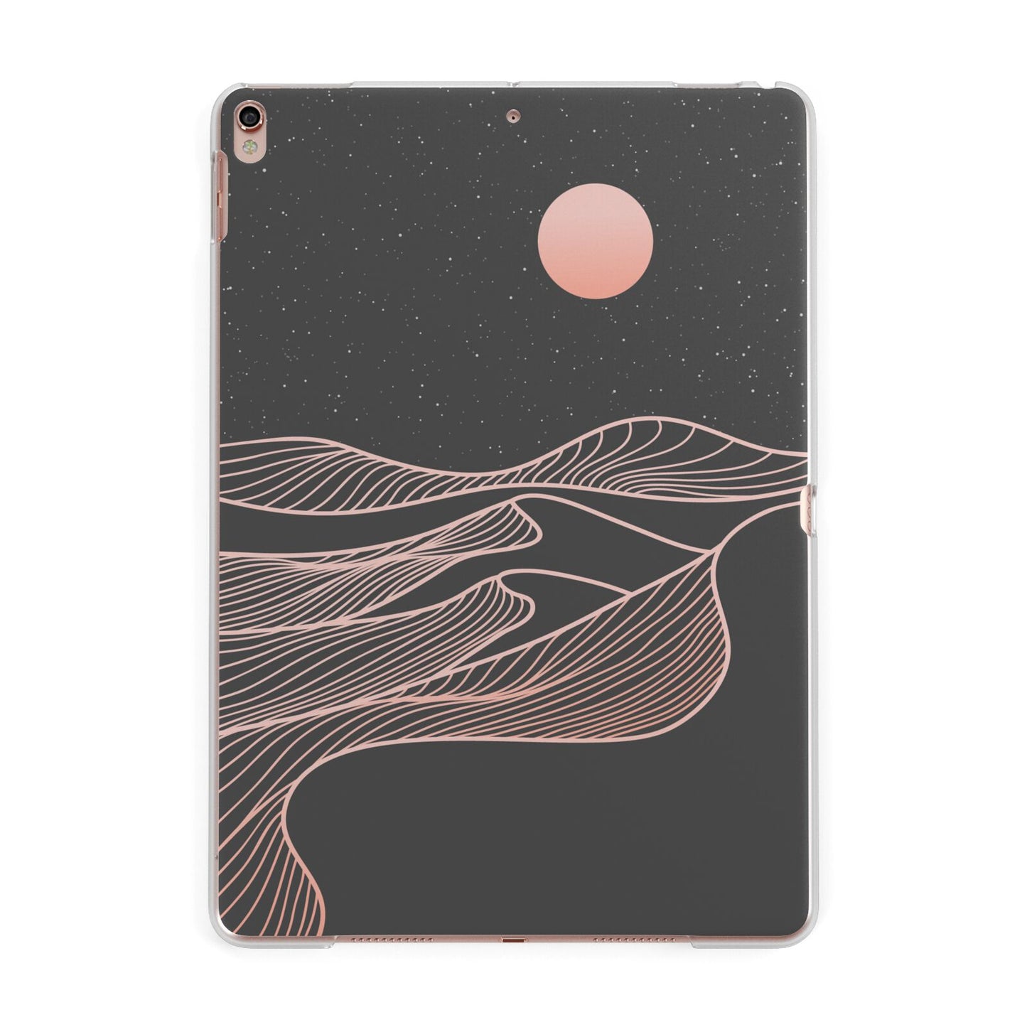 Abstract Sunset Apple iPad Rose Gold Case
