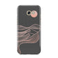 Abstract Sunset Samsung Galaxy A5 2017 Case on gold phone