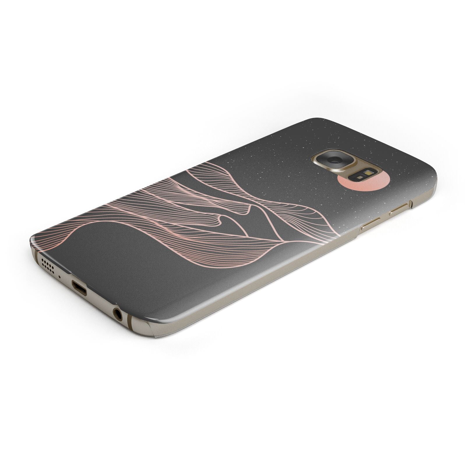 Abstract Sunset Samsung Galaxy Case Bottom Cutout