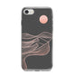Abstract Sunset iPhone 8 Bumper Case on Silver iPhone
