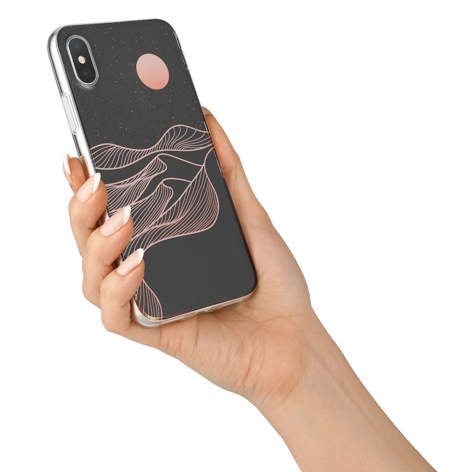 Abstract Sunset iPhone X Bumper Case on Silver iPhone Alternative Image 2