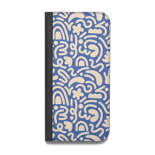 Abstract Vegan Leather Flip Samsung Case