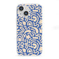 Abstract iPhone 13 Mini Clear Bumper Case