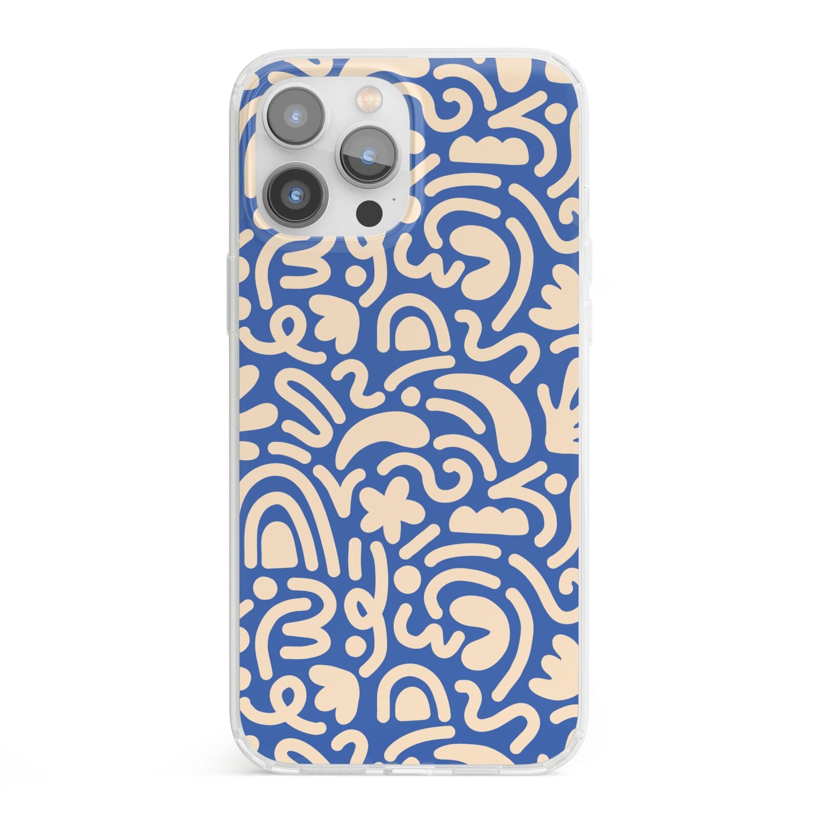 Abstract iPhone 13 Pro Max Clear Bumper Case